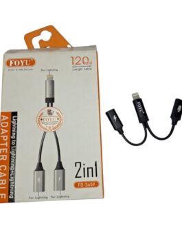 Foyu 2 in 1, Lighting To Lighting Adapter Cable