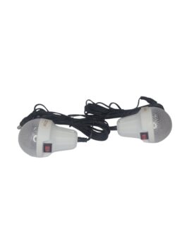Portable Phone Charger (all types in one) + 2 Light Bulbs +  Battery Terminal Clamps