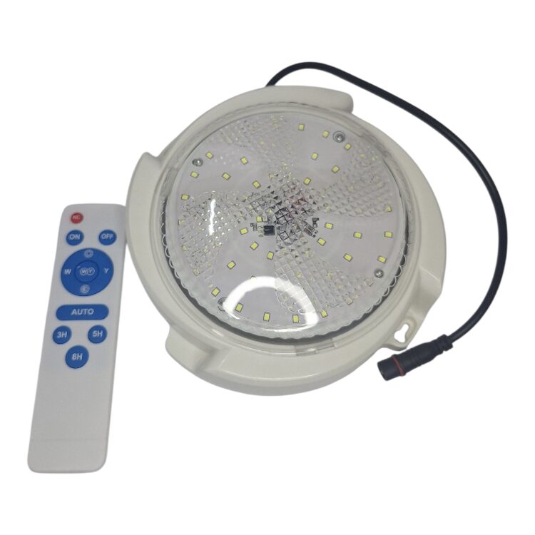 50W LED Solar Ceiling Light + Remote - Image 4