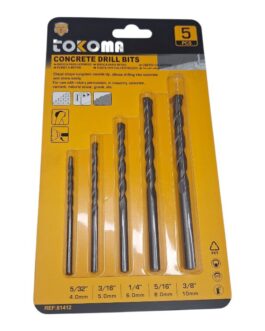 5-Piece Concrete Drill Bit Set