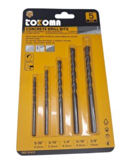 5-Piece Concrete Drill Bit Set