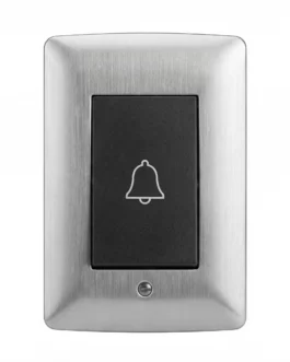 Fancy Black Silver Door Bell Switch